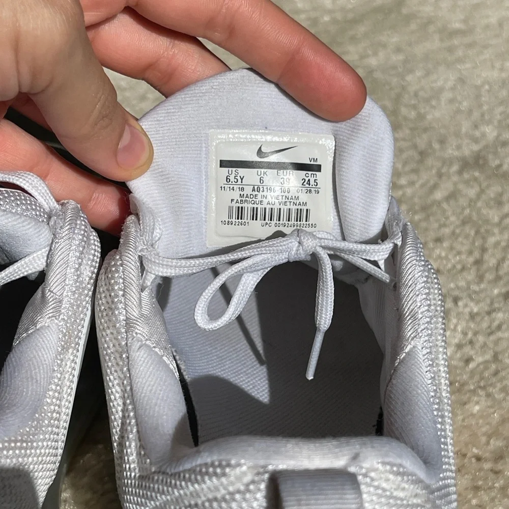 Nike White Air Max with Transparent Sole